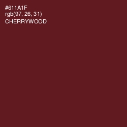 #611A1F - Cherrywood Color Image