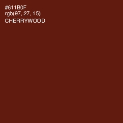 #611B0F - Cherrywood Color Image