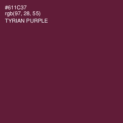 #611C37 - Tyrian Purple Color Image