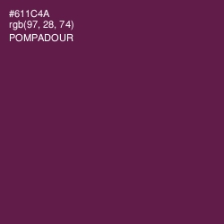#611C4A - Pompadour Color Image