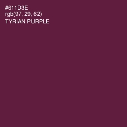 #611D3E - Tyrian Purple Color Image