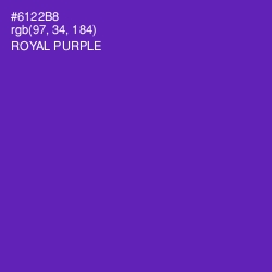 #6122B8 - Royal Purple Color Image