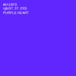 #6125FD - Purple Heart Color Image