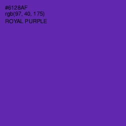 #6128AF - Royal Purple Color Image