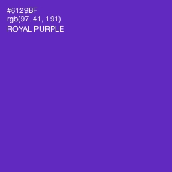 #6129BF - Royal Purple Color Image