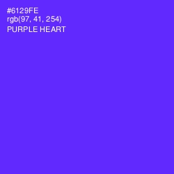 #6129FE - Purple Heart Color Image