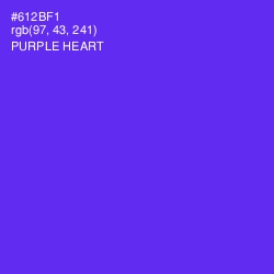#612BF1 - Purple Heart Color Image