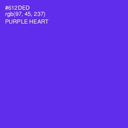 #612DED - Purple Heart Color Image