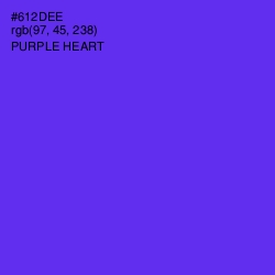 #612DEE - Purple Heart Color Image