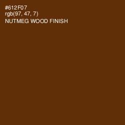 #612F07 - Nutmeg Wood Finish Color Image