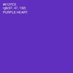 #612FC0 - Purple Heart Color Image