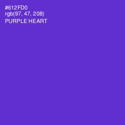 #612FD0 - Purple Heart Color Image