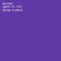 #6139A7 - Royal Purple Color Image