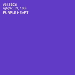 #613BC6 - Purple Heart Color Image