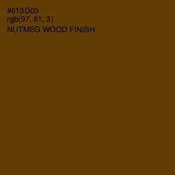 #613D03 - Nutmeg Wood Finish Color Image