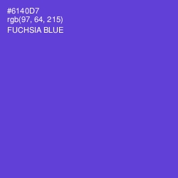#6140D7 - Fuchsia Blue Color Image