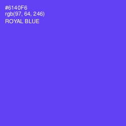 #6140F6 - Royal Blue Color Image