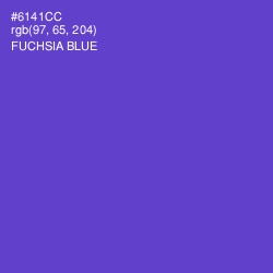 #6141CC - Fuchsia Blue Color Image