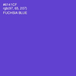 #6141CF - Fuchsia Blue Color Image