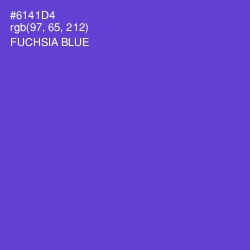 #6141D4 - Fuchsia Blue Color Image