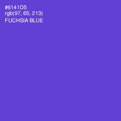 #6141D5 - Fuchsia Blue Color Image