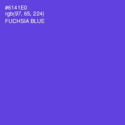 #6141E0 - Fuchsia Blue Color Image