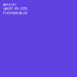 #6141E1 - Fuchsia Blue Color Image