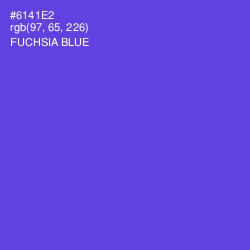 #6141E2 - Fuchsia Blue Color Image