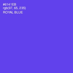 #6141EB - Royal Blue Color Image