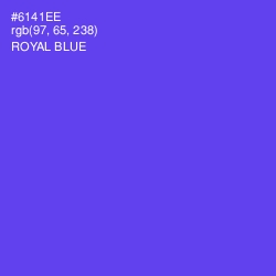 #6141EE - Royal Blue Color Image