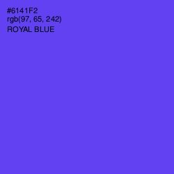 #6141F2 - Royal Blue Color Image