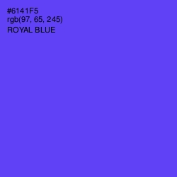 #6141F5 - Royal Blue Color Image