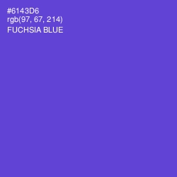 #6143D6 - Fuchsia Blue Color Image