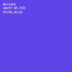 #6144E9 - Royal Blue Color Image