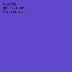 #6147CC - Fuchsia Blue Color Image