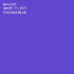 #6147CF - Fuchsia Blue Color Image