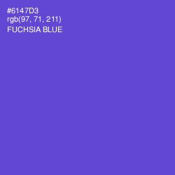 #6147D3 - Fuchsia Blue Color Image