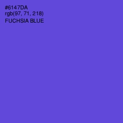 #6147DA - Fuchsia Blue Color Image