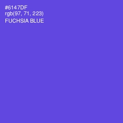 #6147DF - Fuchsia Blue Color Image