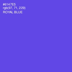 #6147E5 - Royal Blue Color Image