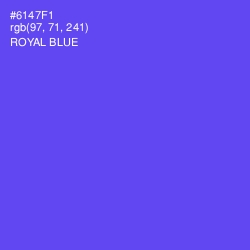 #6147F1 - Royal Blue Color Image