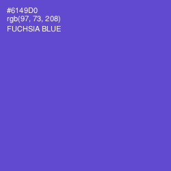 #6149D0 - Fuchsia Blue Color Image