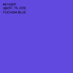 #6149DF - Fuchsia Blue Color Image