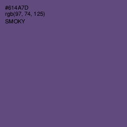 #614A7D - Smoky Color Image