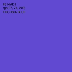 #614AD1 - Fuchsia Blue Color Image