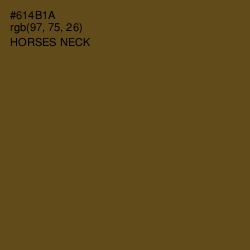 #614B1A - Horses Neck Color Image