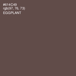 #614C49 - Eggplant Color Image