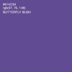 #614C94 - Butterfly Bush Color Image