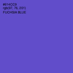 #614CC9 - Fuchsia Blue Color Image