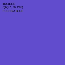 #614CCD - Fuchsia Blue Color Image